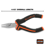 GreatNeck HLS4C Long Nose Pliers with Side Cutter (4-1/2 Inch) Additional Image 1