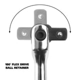 GreatNeck FL38 3/8 Drive 8-1/2-Inch Flex Handle Breaker Bar Additional Image 4