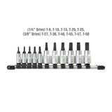 OEMTOOLS 22972 11 Piece Tamper Proof Star Socket Bit Set Additional Image 2