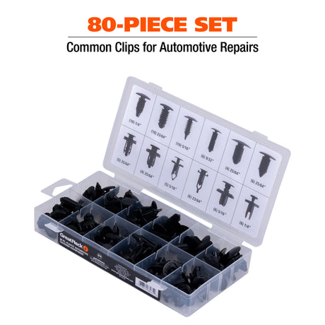 GreatNeck 68235 80-Piece Plastic Automotive Fastener Assortment Additional Image 2