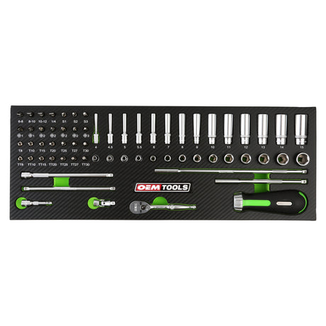 OEMTOOLS 23997 64 Piece 1/4in. Drive Mechanics Set Additional Image 8