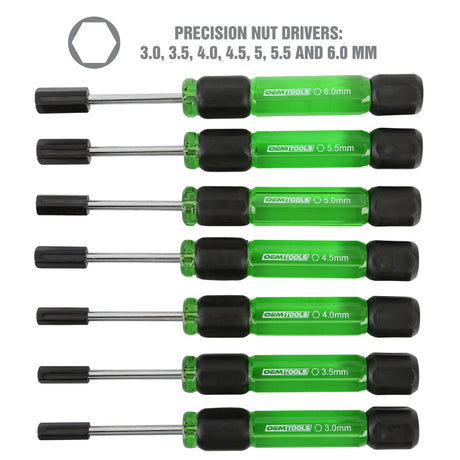 OEMTOOLS 22562 7 Piece Precision Nut Driver Set Additional Image 1