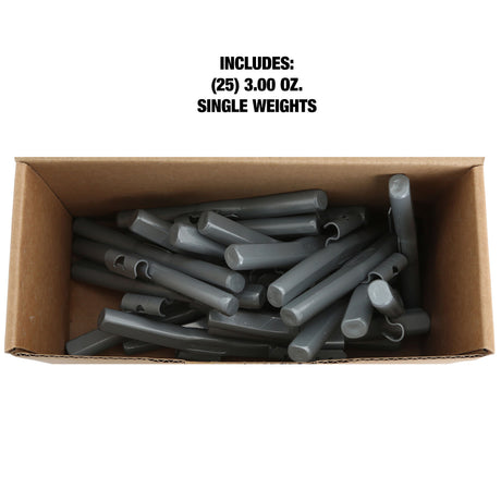 OEMTOOLS 23306 3.0 Oz. LH Style Steel Wheel Weight - 1 Box of 25 Additional Image 4