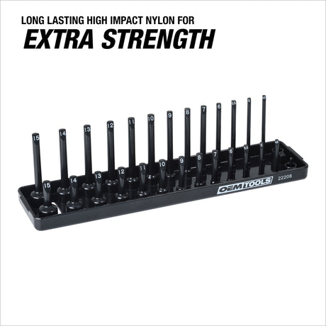 OEMTOOLS 22208 1/4in. Drive Socket Tray (Metric) Additional Image 2
