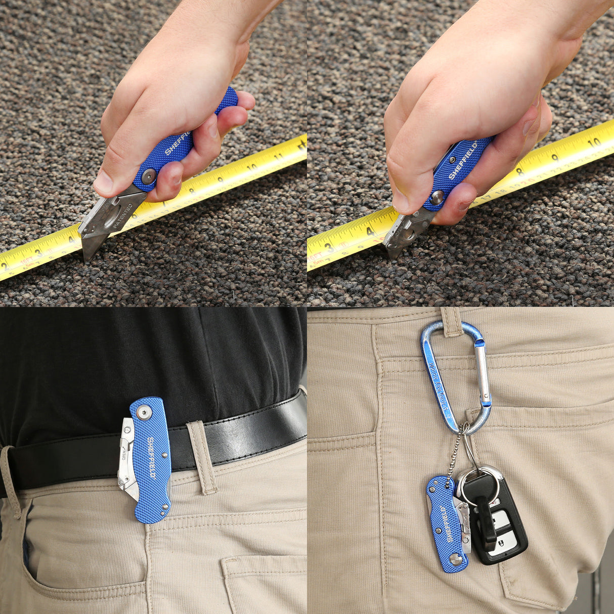 Sheffield 12117 Folding Lock Back® Utility Knives - 2 Pack Additional Image 9