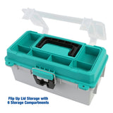Sheffield 12671 13in. Tackle Box-Teal/Gray Additional Image 5