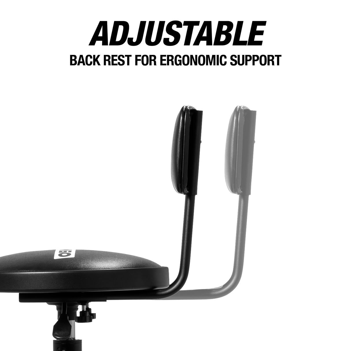 OEMTOOLS 25700 Double Ring Adjustable Stool With Backrest Additional Image 4