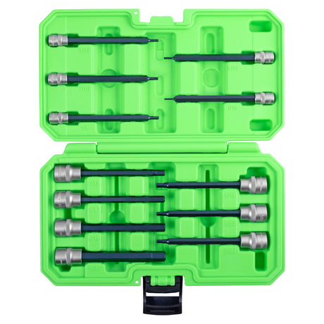 OEMTOOLS 23563 12 Piece Extra Long Hex Bit Socket Set (SAE) Additional Image 2