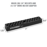 OEMTOOLS 24143 36-Piece Magnetic Hex Bit Holder (Black) Additional Image 1
