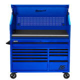 Homak 54in. RS Pro 10 Drawer Roller Cabinet-Blue Additional Image 2
