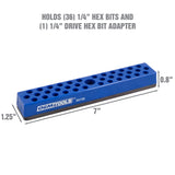 OEMTOOLS 24145 36-Piece Magnetic Hex Bit Holder (Blue) Additional Image 1