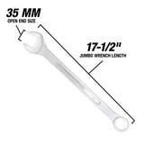 OEMTOOLS 22132 35 mm Jumbo Combination Wrench Additional Image 2