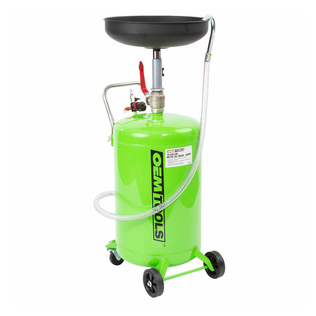 OEMTOOLS 87042 18 Gallon Metal Oil Drain - Green Main Image