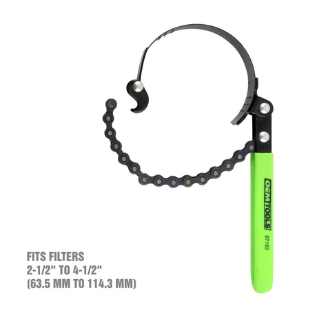 OEMTOOLS 87163 Adjustable Oil Filter Chain Wrench Additional Image 1