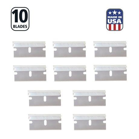 GreatNeck SEB10 Professional Single Edge Scraper Blade Set (10 Pack) Additional Image 1