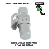OEMTOOLS 23226 1.25 Oz. P Style Steel Wheel Weigh t- 1 Box of 25 Additional Image 2