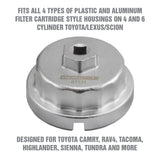 OEMTOOLS 87131 64.5 mm Toyota & Lexus Oil Filter Wrench Additional Image 2
