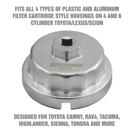 OEMTOOLS 87131 64.5 mm Toyota & Lexus Oil Filter Wrench Additional Image 2