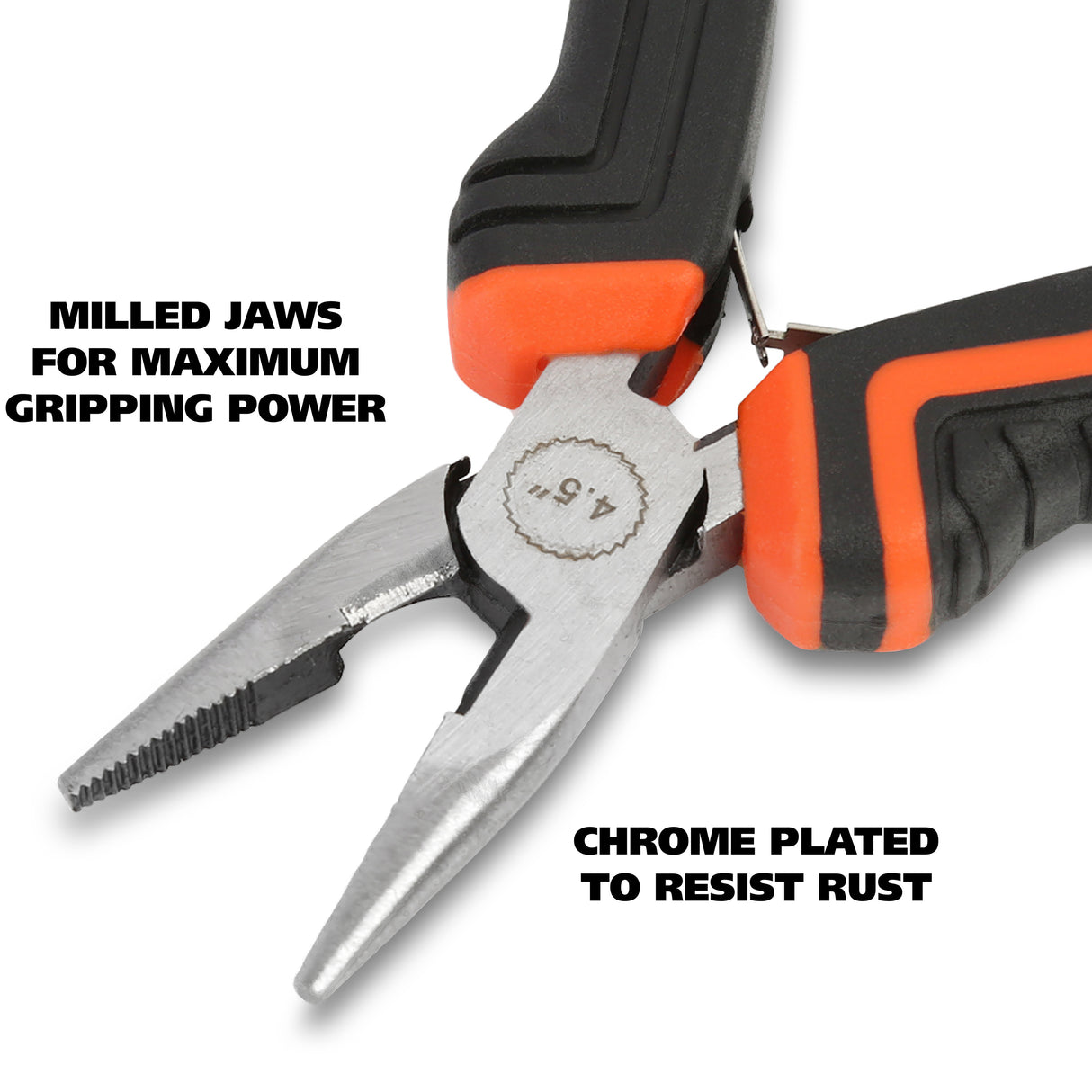 GreatNeck HLS4C Long Nose Pliers with Side Cutter (4-1/2 Inch) Additional Image 2