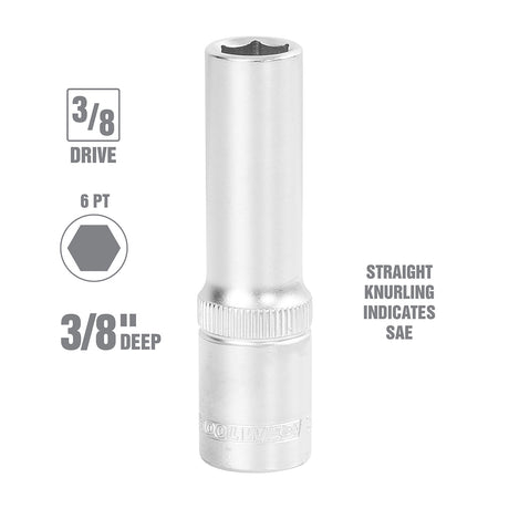 OEMTOOLS 22342 3/8 Inch 3/8 Inch Drive Deep Wall Socket Additional Image 1