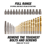 OEMTOOLS 24377 35 Piece Master Screw Extractor and Drill Bit Set Additional Image 1