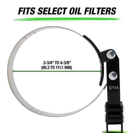 OEMTOOLS 87114 Professional Swivel Oil Filter Wrench (3-3/4in. - 4-3/8in.) Additional Image 1
