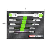 OEMTOOLS 22063 5 Piece Flex Head Flare Nut Wrench Set (SAE) Additional Image 4