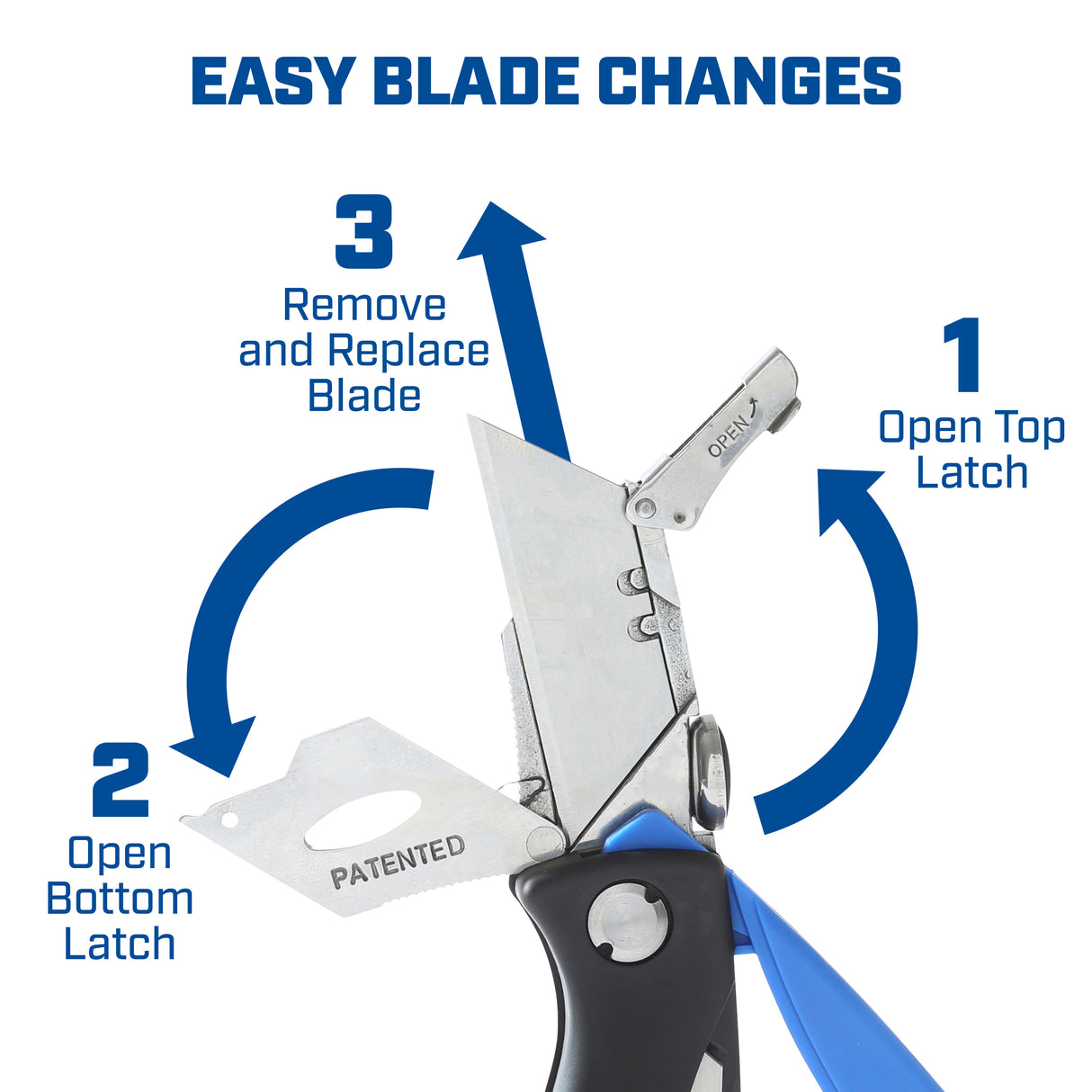 Sheffield 12119 Quick Change Lock Back® Utility Knife Additional Image 7