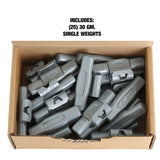 OEMTOOLS 23280 30 gm. EN Style Steel Wheel Weight- 1 Box of 25 Additional Image 4