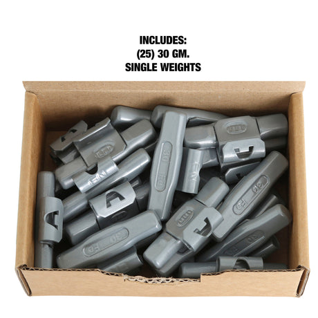 OEMTOOLS 23280 30 gm. EN Style Steel Wheel Weight- 1 Box of 25 Additional Image 4