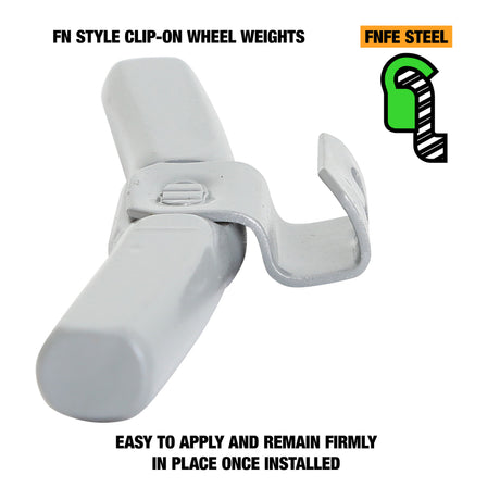 OEMTOOLS 23309 60 gm. FN Style Steel Wheel Weight - 1 Box of 25 Additional Image 2