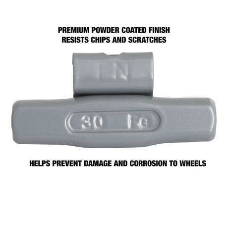 OEMTOOLS 23269 30 gm. FN Style Steel Wheel Weight - 1 Box of 25 Additional Image 3