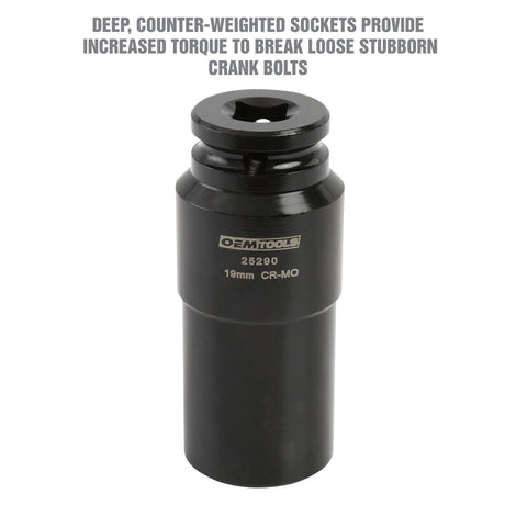 OEMTOOLS 25290 19 mm Crank Bolt Socket Additional Image 2