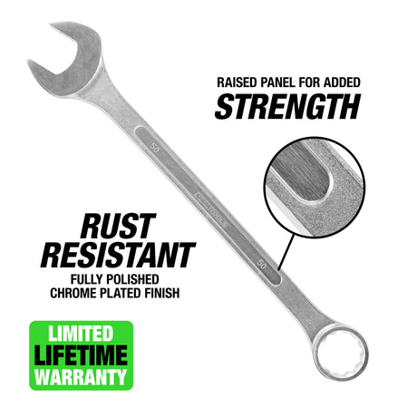 OEMTOOLS 22137 50 mm Jumbo Combination Wrench Additional Image 1