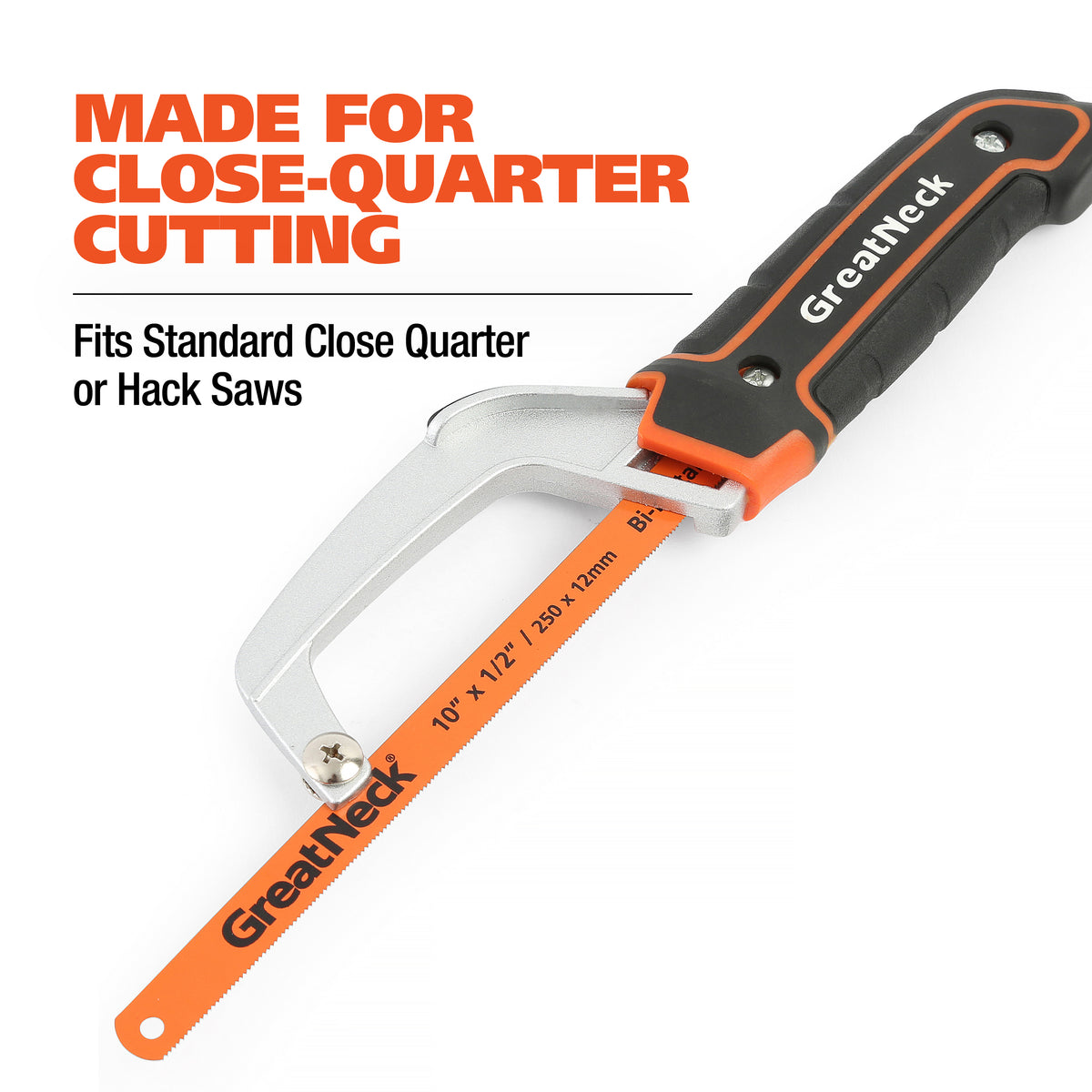GreatNeck 74017 10in. Bi-Metal Hacksaw Blade Assorted 3-Pack Additional Image 4