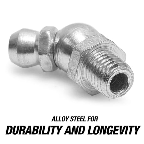 OEMTOOLS 25793 1/4in. 45° 28 Grease Fittings 10-Pack Additional Image 2