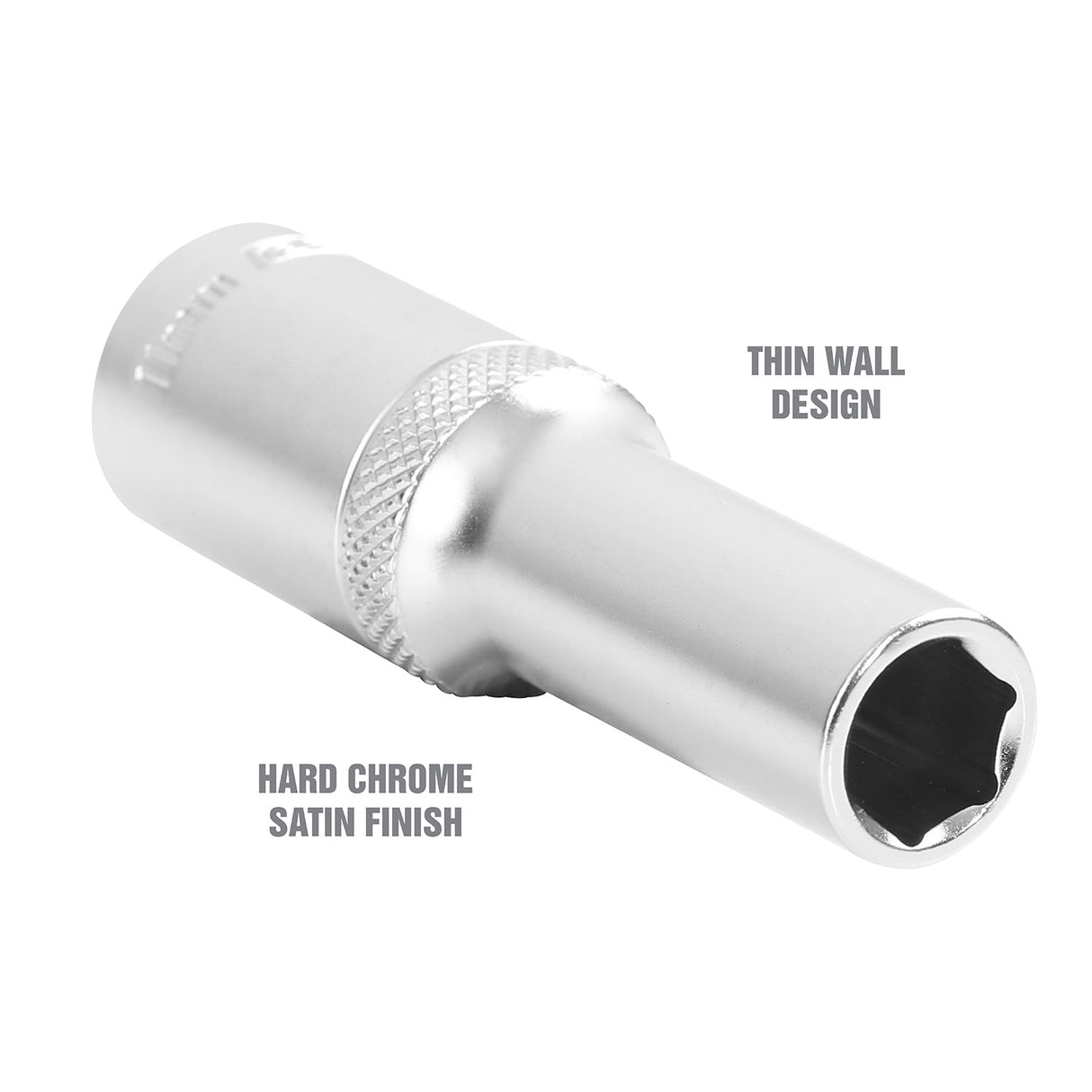OEMTOOLS 22441 1/2 Inch Drive 6 Pt. Deep Wall Socket (11 mm) Additional Image 2