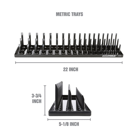 OEMTOOLS 22355 3 Post Socket Tray - 1/2in. Drive (Metric) Additional Image 1