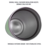 OEMTOOLS 26046  20 Oz. Stainless Steel Double Wall Tumbler - Green Additional Image 2