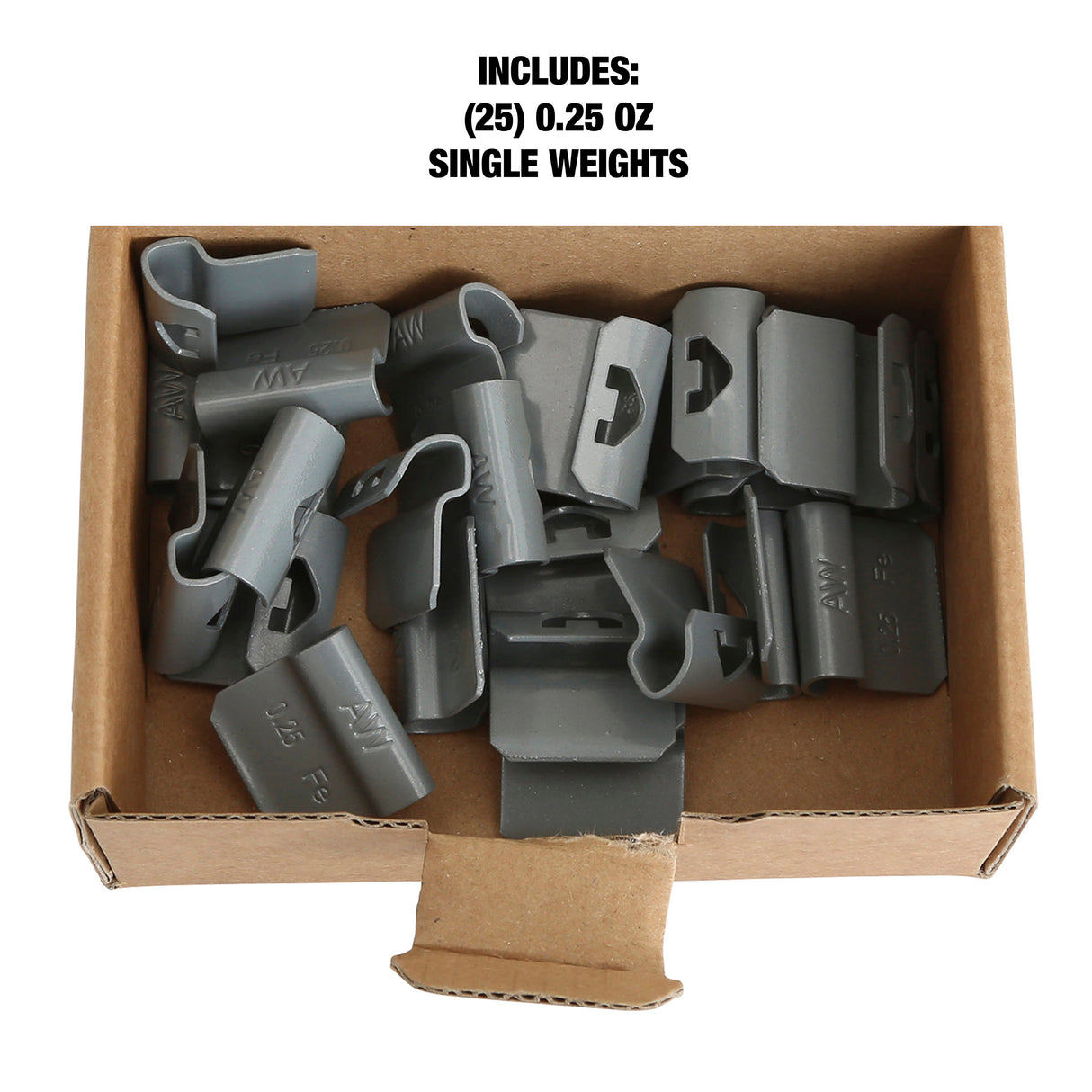 OEMTOOLS 23222 0.25 Oz. AL Style Steel Wheel Weight - 1 Box of 25 Additional Image 4