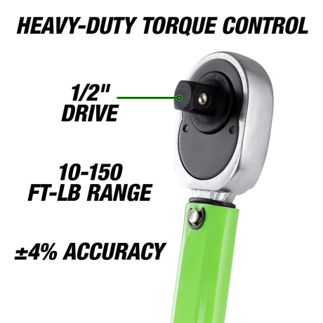 OEMTOOLS 25689 1/2in. Drive Torque Wrench (10-150 Ft/Lb) Additional Image 1
