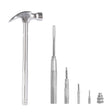 Great Neck HA104002 5 in 1 Silver Hammer and Screwdriver Set Main Image