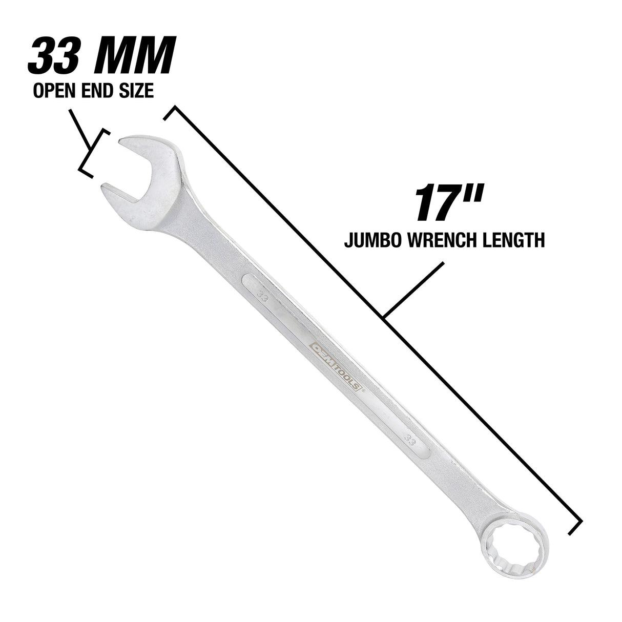 OEMTOOLS 22130 33 mm Jumbo Combination Wrench Additional Image 2
