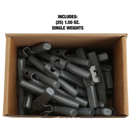 OEMTOOLS 23292 1.50 Oz. LH Style Steel Wheel Weight - 1 Box of 25 Additional Image 4