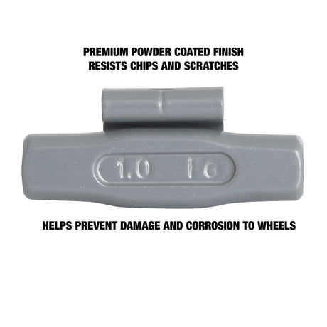 OEMTOOLS 23256 1.00 Oz. T Style Steel Wheel Weight - 1 Box of 25 Additional Image 3