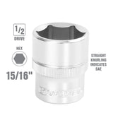 OEMTOOLS 22367 1/2in. Drive Socket (15/16 Inch) Additional Image 1