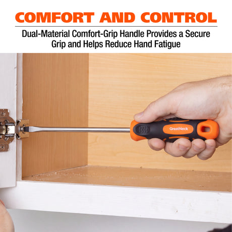 GreatNeck 21826 3/8in. x 8in. Slotted Screwdriver Additional Image 1