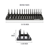 OEMTOOLS 22354 3 Post Socket Tray - 3/8in. Drive (Metric) Additional Image 1