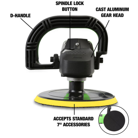 OEMTOOLS 24496 7-Inch Variable Speed Polisher Additional Image 4