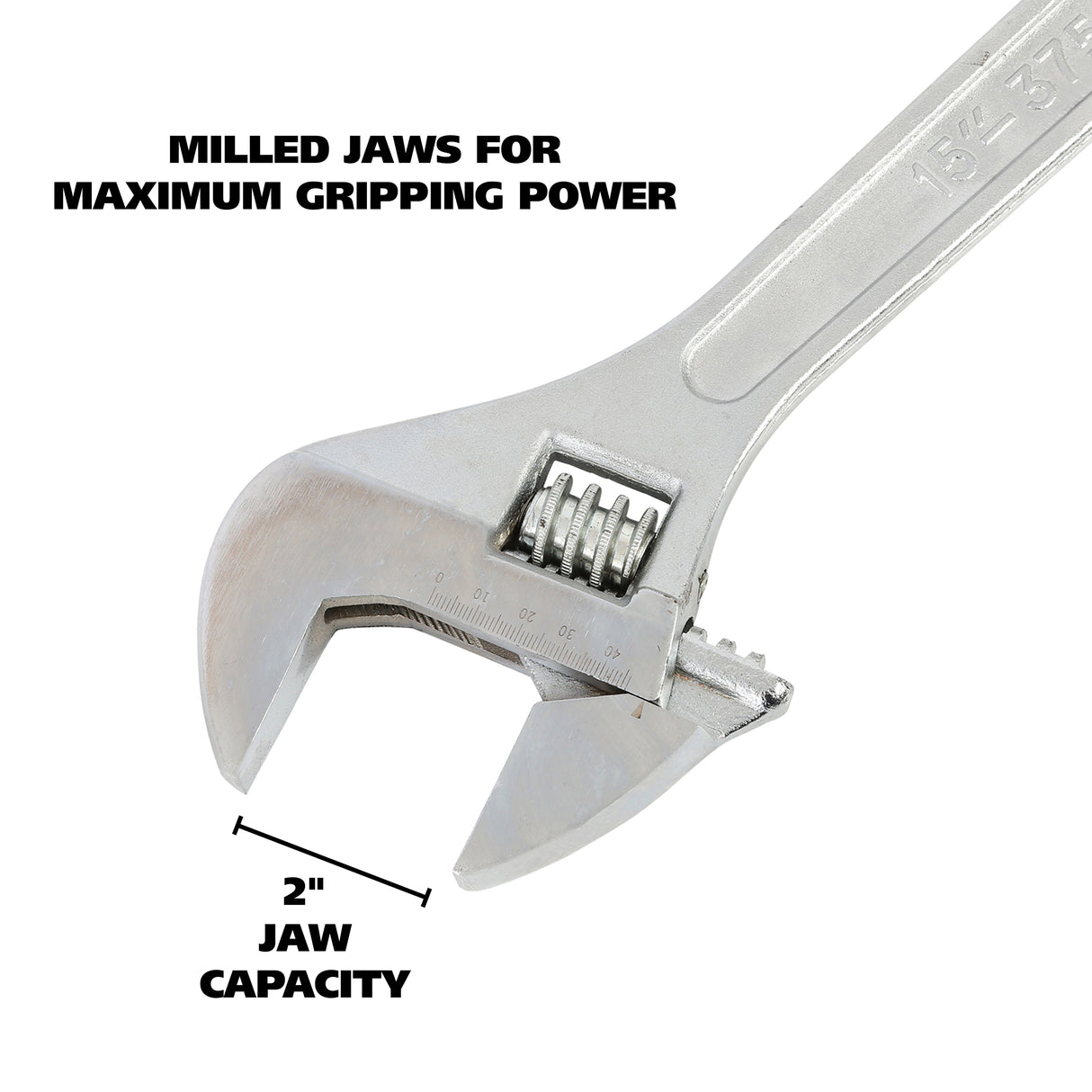 GreatNeck AW15B Adjustable Wrench (15 Inch) Additional Image 2